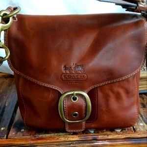 RARE Coach Bleecker Bag in Burnished Whiskey Leather 11419